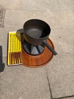 Digsmed castirone fondueset met lazy susan plateau, Elektronische apparatuur, Fonduesets, Ophalen of Verzenden, Zo goed als nieuw