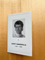 Wielrenner Geert Vandewalle  Torhout 1964 + Zulte 1988, Verzamelen, Bidprentjes en Rouwkaarten, Verzenden, Rouwkaart