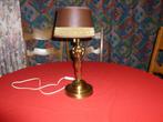 Zware metalen vintage tafellamp, Huis en Inrichting, Lampen | Tafellampen, Minder dan 50 cm, Ophalen of Verzenden, Metaal
