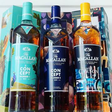Macallan Concept Edition Number 1, 2 & 3 (full set) beschikbaar voor biedingen