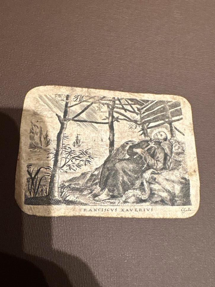 Zeldzaam bidprentje – Sint Franciscus Xaverius / Bisschop, Verzamelen, Bidprentjes en Rouwkaarten, Bidprentje, Verzenden