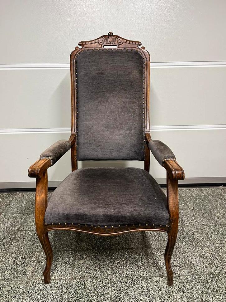Antieke zetel, Antiek en Kunst, Antiek | Meubels | Stoelen en Sofa's, Ophalen