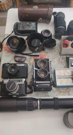 Lot appareils photo, objectifs Mamiya Leica, Audio, Tv en Foto, Fotocamera's Analoog, Gebruikt, Leica, Ophalen