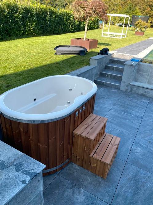 Ofuro bath Voor 2 personen, Tuin en Terras, Jacuzzi's, Nieuw, Trap, Ophalen of Verzenden