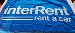 nog nieuwe vlag van Interrent autoverhuur, Envoi, Neuf, Panneau publicitaire