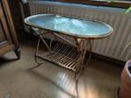 vintage bamboe salontafel/bijzettafel, Ophalen, Zo goed als nieuw