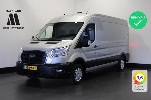 Ford Transit 2.0 TDCI 130PK L3H2 EURO 6 - Airco - Navi - Cru, Auto's, Bestelwagens en Lichte vracht, ABS, Airconditioning, Centrale vergrendeling