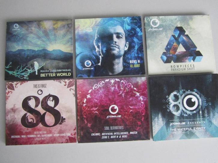 6 CDS VAN FOKUZ RECORDINGS (Drum 'n' Bass), CD & DVD, CD | Dance & House, Comme neuf, Drum and bass, Enlèvement ou Envoi
