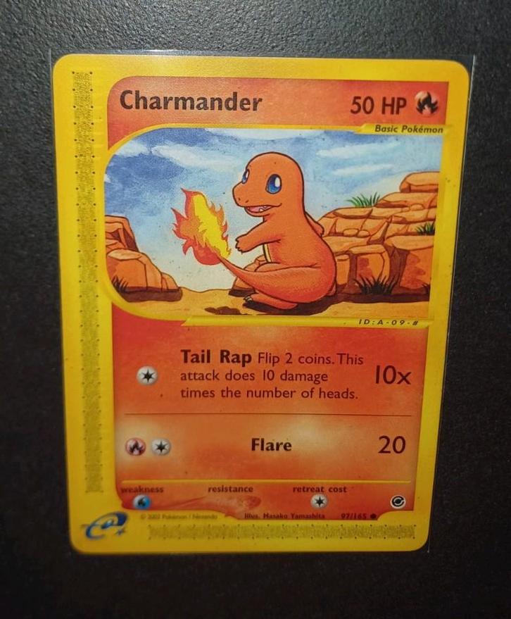 Wotc Era: Charmander 97/165 Non-Holo Expedition, Hobby en Vrije tijd, Verzamelkaartspellen | Pokémon, Zo goed als nieuw, Ophalen of Verzenden