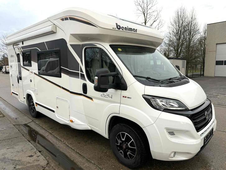 Benimar Mileo 224, Caravans en Kamperen, Mobilhomes, Bedrijf, tot en met 6, Half-integraal, Benimar, Fiat, Diesel, Ringverwarming