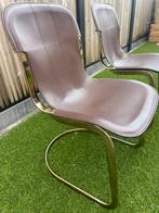 4 Willy Rizzo for Cidue stoelen, Ophalen of Verzenden, Zo goed als nieuw, Bruin