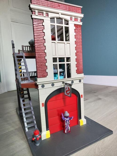 Playmobil Ghostbusters Brandweerkazerne, Kinderen en Baby's, Speelgoed | Playmobil, Gebruikt, Complete set, Ophalen of Verzenden