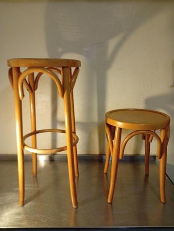 Ensemble de magnifiques tabourets vintage, Maison & Meubles, Enlèvement, Bois