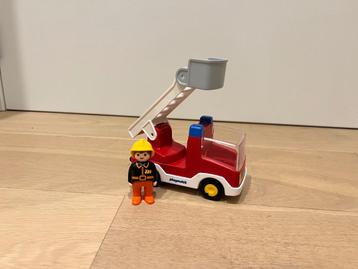 Playmobil 1.2.3 Brandweerwagen beschikbaar voor biedingen