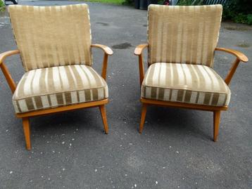 vintage fauteuils relax zetel Goldfeder mid-century set beschikbaar voor biedingen