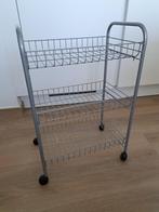 Desserte en métal à roulettes, 25 à 50 cm, Comme neuf, Enlèvement, Moins de 50 cm