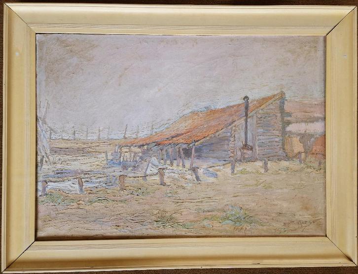 Olieverfschilderij, gesigneerd Jan Th. Giesen 1925, Antiek en Kunst, Kunst | Schilderijen | Klassiek, Ophalen