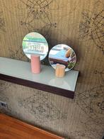 Vintage jaren 90 Ikea Liholen muur/tafelblad spiegelset,, Minder dan 50 cm, Rond, Ophalen of Verzenden, Zo goed als nieuw