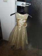 eerste communie kleedje goudkleurig (6jaar), Kinderen en Baby's, Kinderkleding | Maat 134, Ophalen of Verzenden, Zo goed als nieuw