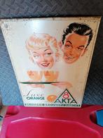 Panneau publicitaire en étain des années 1950 Haecht, Enlèvement ou Envoi