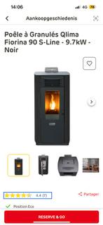Pelletkachel Qlima Fiorina 90 S-line 9,7kW zwart, Huis en Inrichting, Kachels, Ophalen, Overige brandstoffen, Nieuw, Pelletkachel