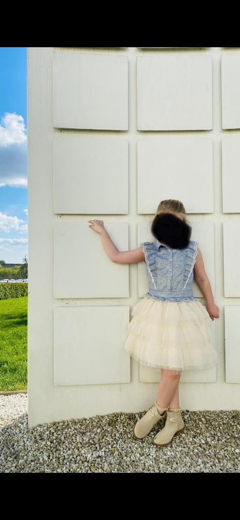 Feestkleding, Kinderen en Baby's, Kinderkleding | Maat 140, Zo goed als nieuw, Meisje, Jurk of Rok, Ophalen of Verzenden