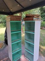 2 kolommen van 4 vogelkooien  150cm hoogte 30 euro, Animaux & Accessoires, Oiseaux | Cages & Volières, Enlèvement, Utilisé, Bois