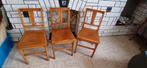 Lot chaises en bois, Ophalen, Gebruikt, Hout