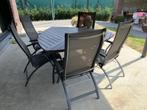 tuintafel met stoelen, Tuin en Terras, Tuintafels, Ophalen, Gebruikt, Rond, Overige materialen