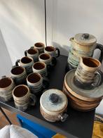 Servies in aardewerk - gesigneerd guerin, Antiek en Kunst, Ophalen of Verzenden