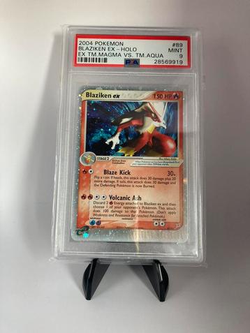 Blaziken Ex Holo #89 PSA9 disponible aux enchères