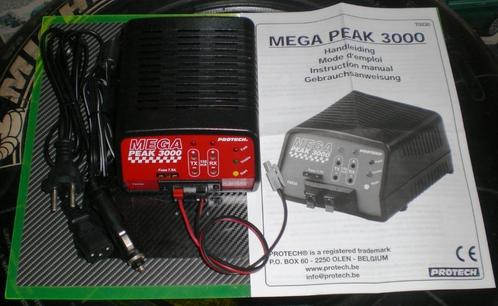 Protech Mega Peak 3000 lader 12V/220V met Tamiya laadkabel, Hobby en Vrije tijd, Modelbouw | Radiografisch | Overige, Zo goed als nieuw
