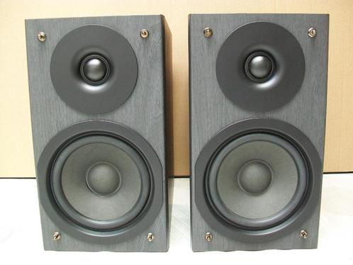 Sharp Bass Reflex Boxen Speakers - Luidspreker - Box - Hifi, Audio, Tv en Foto, Luidsprekerboxen, Gebruikt, Front, Rear of Stereo speakers