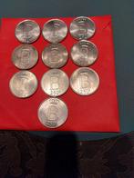 10 stuks 250 bef zilveren stukken  verhuis  20.375 gr zilver, Monnaie en vrac, Argent, Enlèvement, Argent