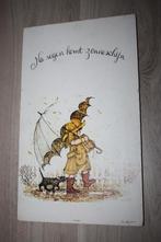 Hollie Hobbie , weerspreuk op houten plaat , De grijze kat, Verzamelen, Ophalen of Verzenden, Huis en Inrichting