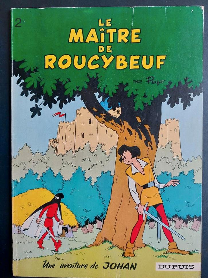 JOHAN ET PIRLOUIT 1968 1er Reed.Belge le maître de roucybeuf, Boeken, Stripverhalen, Ophalen of Verzenden