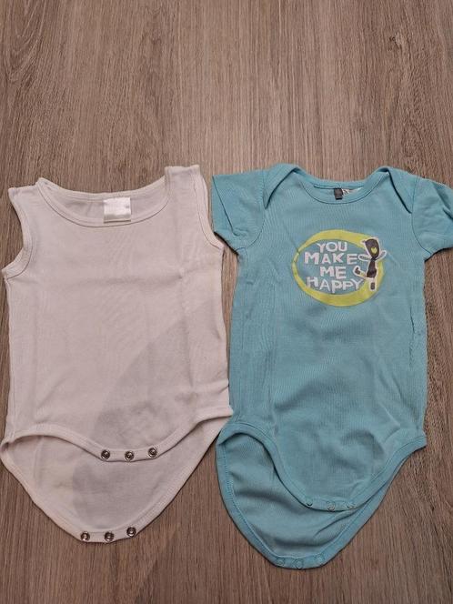 2 rompers maat 74, Kinderen en Baby's, Babykleding | Maat 74, Gebruikt, Jongetje of Meisje, Nacht- of Onderkleding, Ophalen of Verzenden