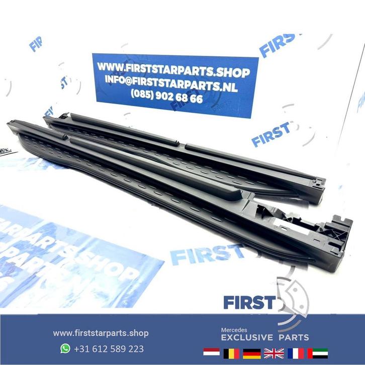 W254 C254 GLC AMG ZIJSKIRT TREEPLANKEN ZWART LINKS RECHTS DO, Auto-onderdelen, Carrosserie, Bumper, Mercedes-Benz, Gebruikt, Ophalen of Verzenden
