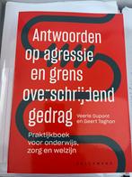 Antwoord op agressie en grensoverschrijdend gedrag, Boeken, Studieboeken en Cursussen, Ophalen, Zo goed als nieuw, Hogeschool