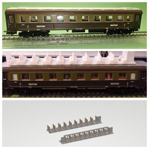 interieur marklin 4036 4033 4037 4024 4075 4085, Hobby en Vrije tijd, Modeltreinen | H0, Zo goed als nieuw, Wagon, Gelijkstroom of Wisselstroom