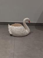 cygne en faience pour plante, Maison & Meubles, Comme neuf, Enlèvement ou Envoi