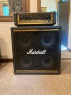 Marshall bass amp + box 4x10, Ophalen, Gebruikt
