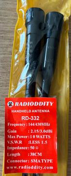 2x Radioddity Walkie Talkie Antenna RD-332 144/430MHz, Portofoon of Walkie-talkie, Ophalen of Verzenden, Zo goed als nieuw, 2 to 5 km