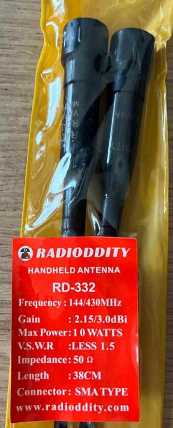 2x Radioddity Walkie Talkie Antenna RD-332 144/430MHz
