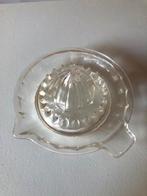 Presse orange ancien en verre