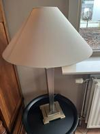 Lamp met beige lampenkap., Huis en Inrichting, Ophalen, Metaal, Modern, 75 cm of meer