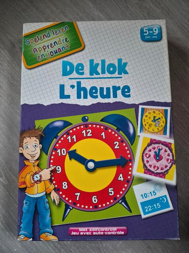 Spelend leren: De klok, Kinderen en Baby's, Speelgoed | Educatief en Creatief, Zo goed als nieuw, Ophalen of Verzenden
