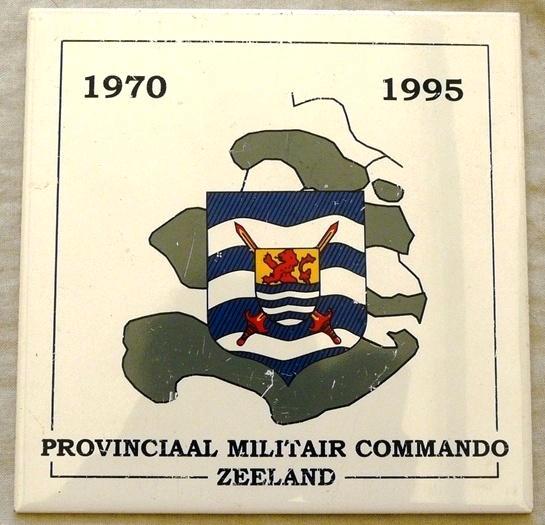 Tegel, Provinciaal Militair Commando Zeeland, 1970-1995.(2), Verzamelen, Militaria | Algemeen, Landmacht, Overige typen, Ophalen of Verzenden