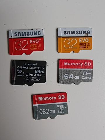 Carte mémoire 32/64/982 GB