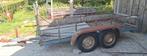dubbelas aanhangwagen 3m, Auto diversen, Aanhangers en Bagagewagens, Ophalen, Gebruikt